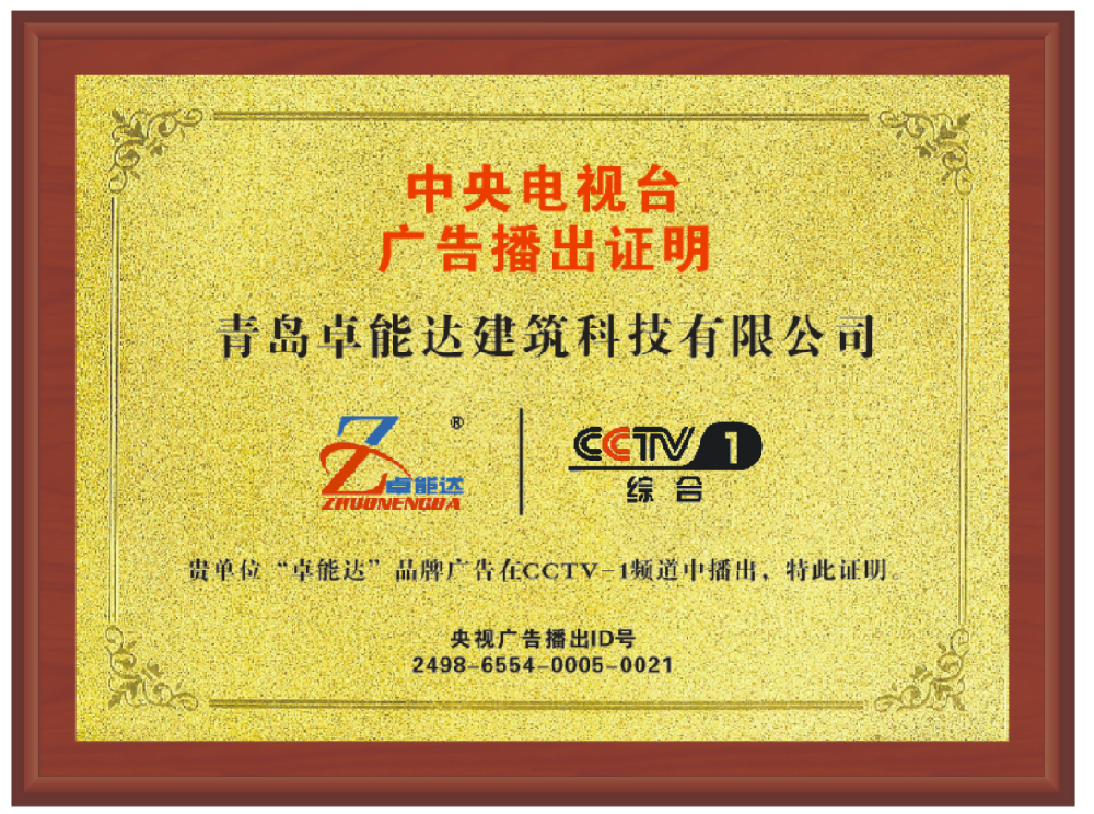 中央电视台广告播出证明